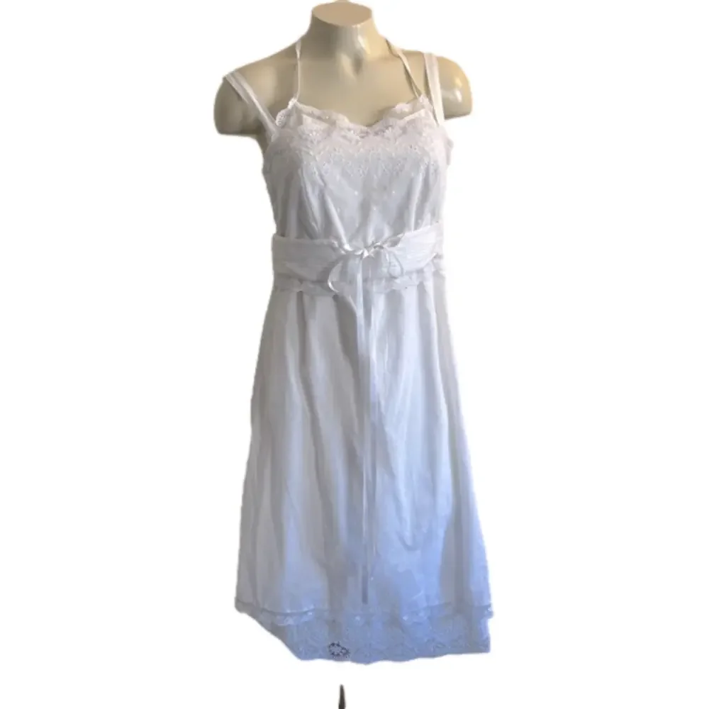 WOLFORD white cotton blend nightgown sz 6
